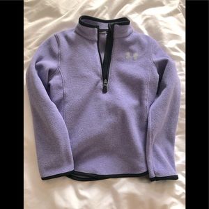 Girls 1/4 zip fleece jacket